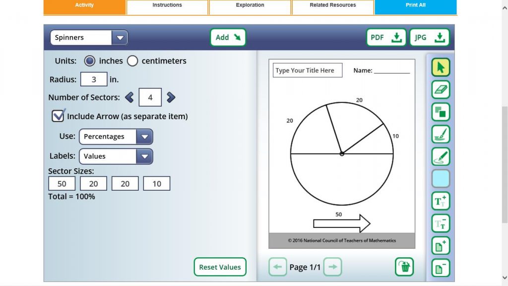 Numbers 1-10 Digital Spinner Games (Google Slides) (Virtual Game)